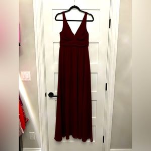 LULUS heavenly hues maxi dress size small NWT burgundy